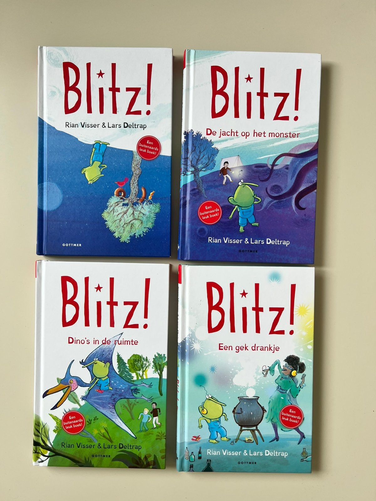 Blitz boeken 1,4,5,7 allevier gesigneerd setprijs €30, Ophalen of Verzenden, Zo goed als nieuw