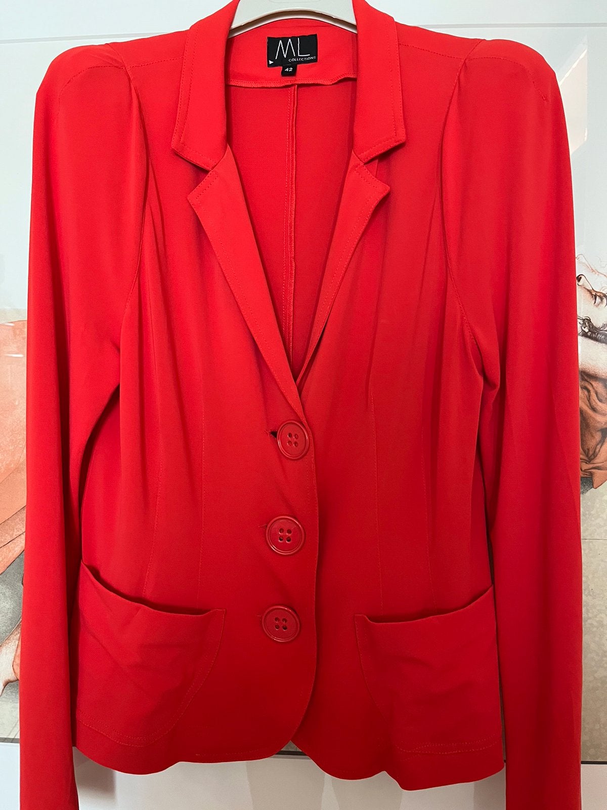 Prachtig  ML Collections Jasje., Kleding | Dames, Ophalen of Verzenden, Zo goed als nieuw, Rood