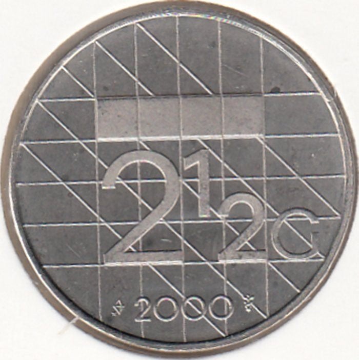 Nederland Rijksdaalder 2000 Beatrix UNC in munthouder, Ophalen of Verzenden, Koningin Beatrix, 2½ gulden, Losse munt