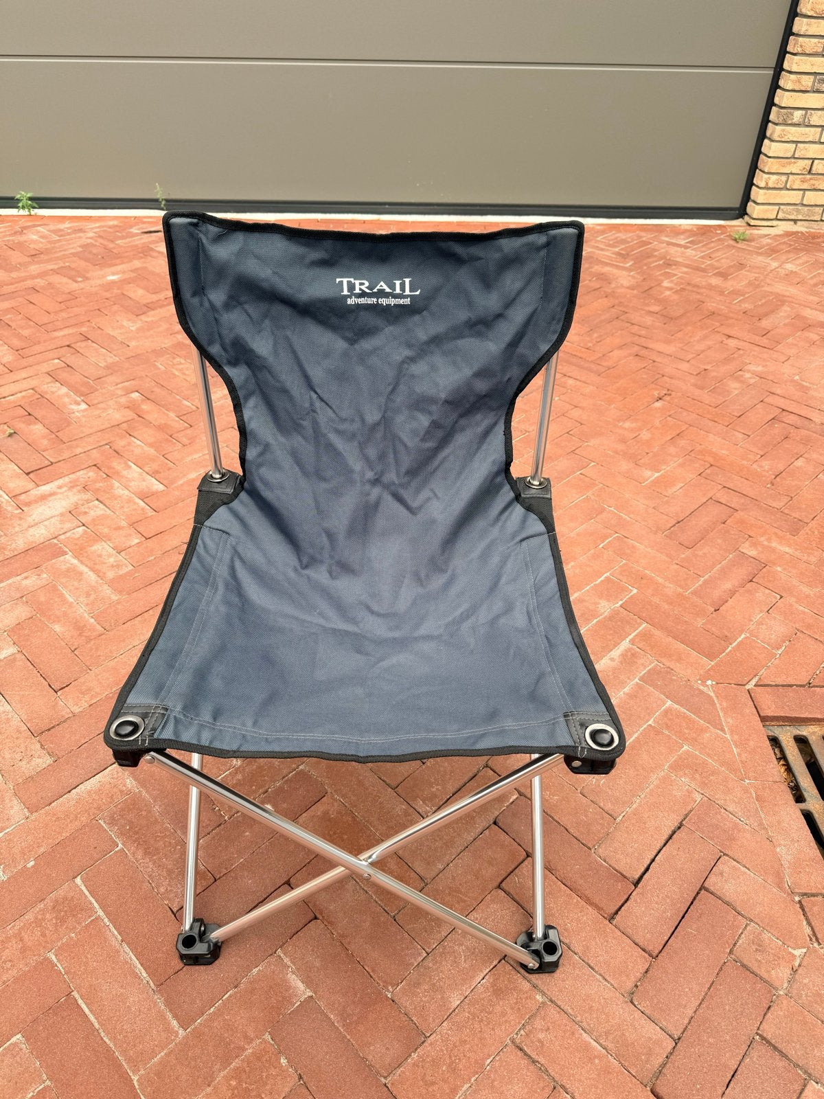 Opvouwbare roestvrijstalen campingstoel, Ophalen, Gebruikt, Campingstoel