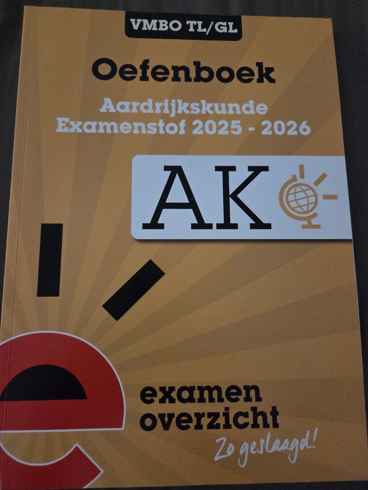 Examenstof Oefenboek Aardrijkskunde VMBO TL/GL 2025-2026, VMBO, Nieuw, Ophalen of Verzenden, ExamenOverzicht