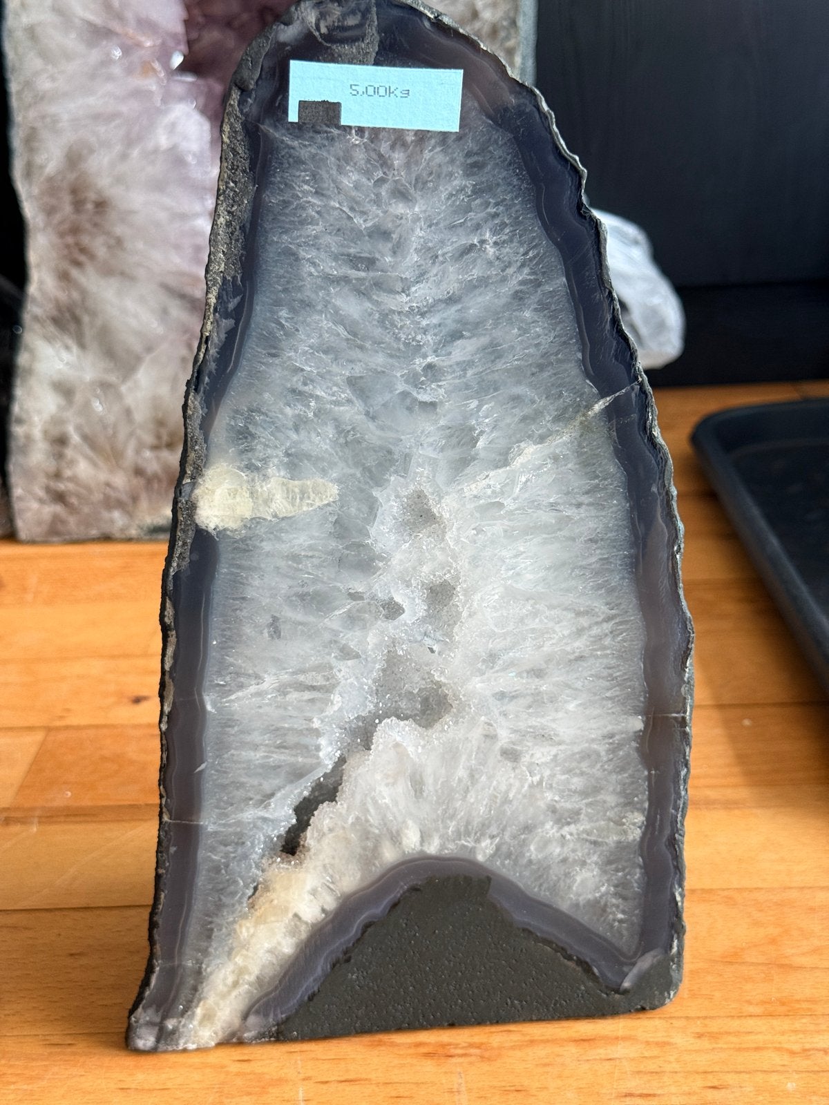 Prachtige Agaat Geode, Verzamelen, Mineralen en Fossielen, Ophalen of Verzenden, Mineraal