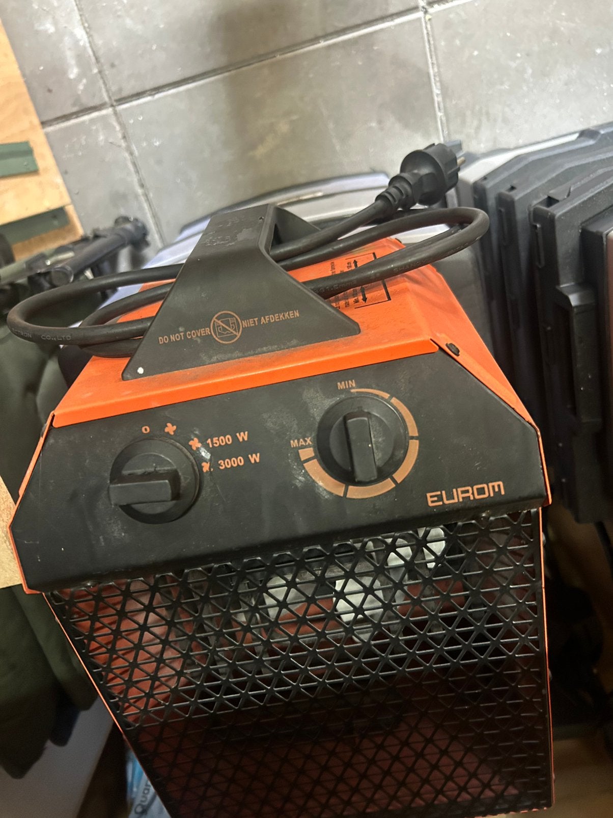 Eurom heater, kachel, bouw kachel 3kw, 30 tot 80 cm, Gebruikt, Kachel, Minder dan 60 cm