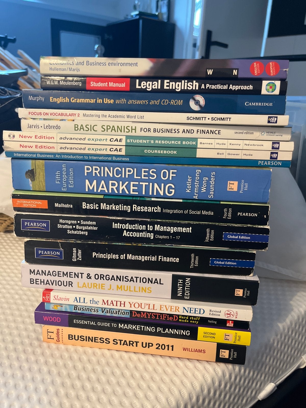 Diverse collectie studieboeken - Economie, Marketing, Talen, Boeken, Ophalen, Gamma, Gelezen, HBO