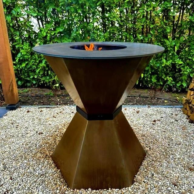 BBQ Huren 100cm | Cortenstaal Sfeervolle BBQ, Tuin en Terras, Ophalen of Verzenden, Zo goed als nieuw, Orbit