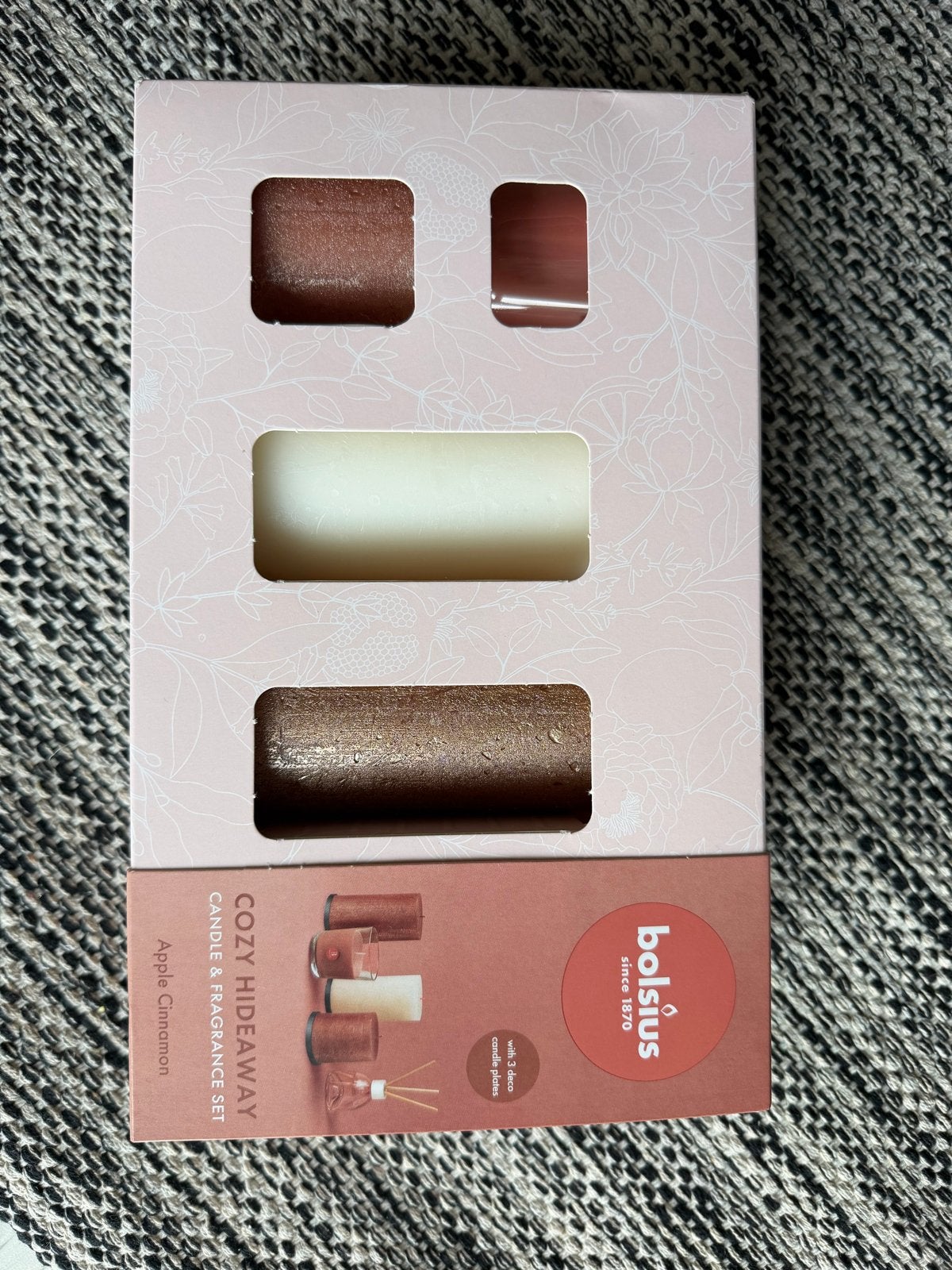 Bolsius geschenkset, Meerkleurig, Overige merken, Ophalen of Verzenden, Kaars