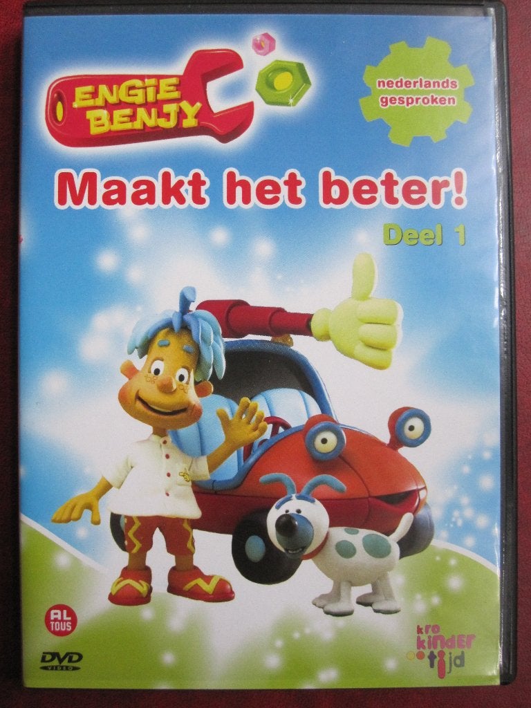 Engie Benjy - Maakt het beter!, Cd's en Dvd's, Dvd's | Kinderen en Jeugd, Animatie, Alle leeftijden, Tv-serie, Zo goed als nieuw