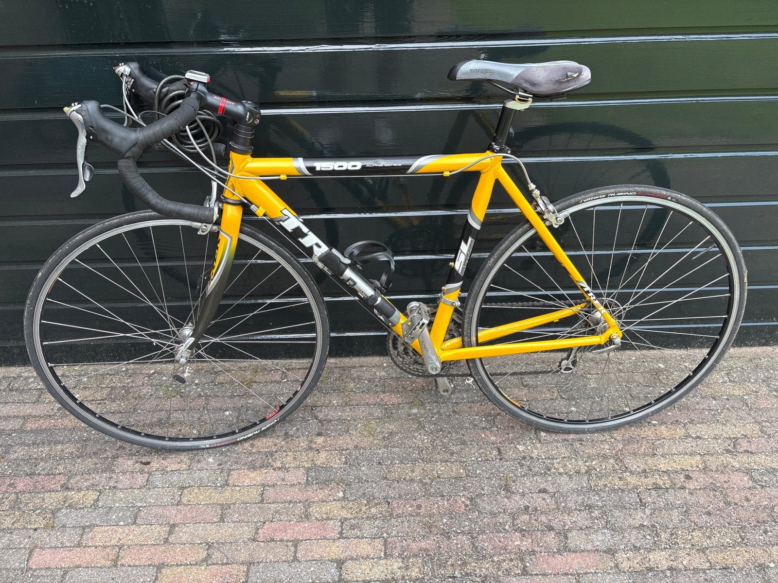 Trek 1500 racefiets - Ultegra 105 - Geel, Fietsen en Brommers, Fietsen | Racefietsen, Gebruikt, Dames, Overige merken, Meer dan 20 versnellingen