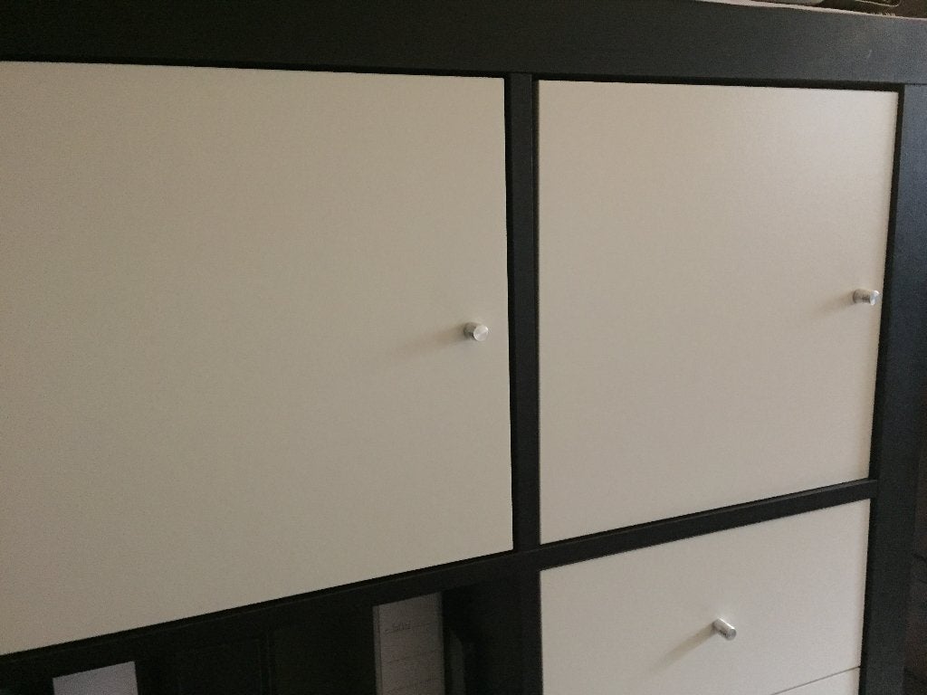 Ikea inzetten met deurtje voor vakkenkast kallax/expedit, Ophalen, Gebruikt, 50 tot 100 cm, Minder dan 100 cm