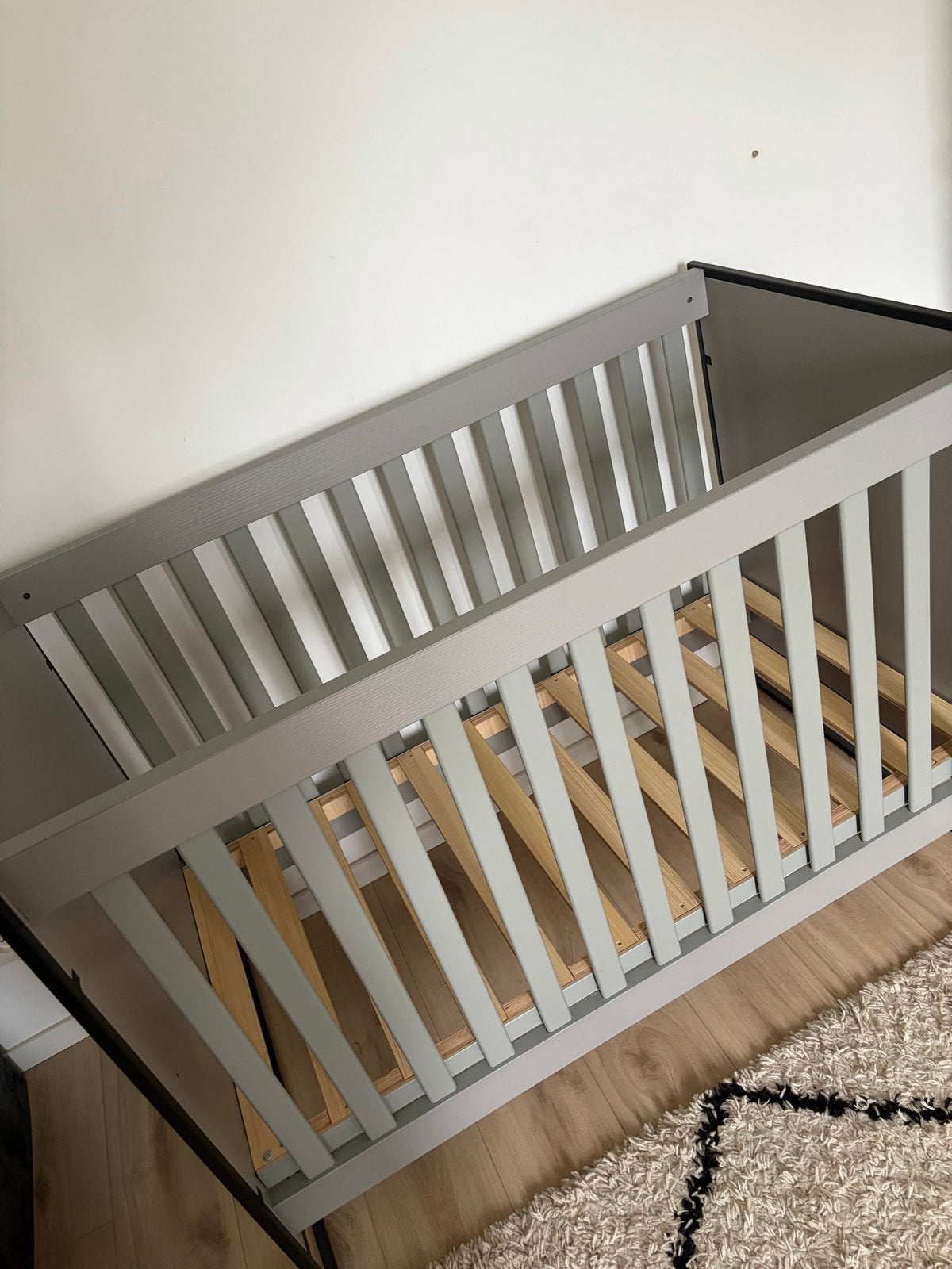 Cabino Born Lucky Ledikant - Grijs, Ophalen, Gebruikt, 190 cm of minder, Grijs