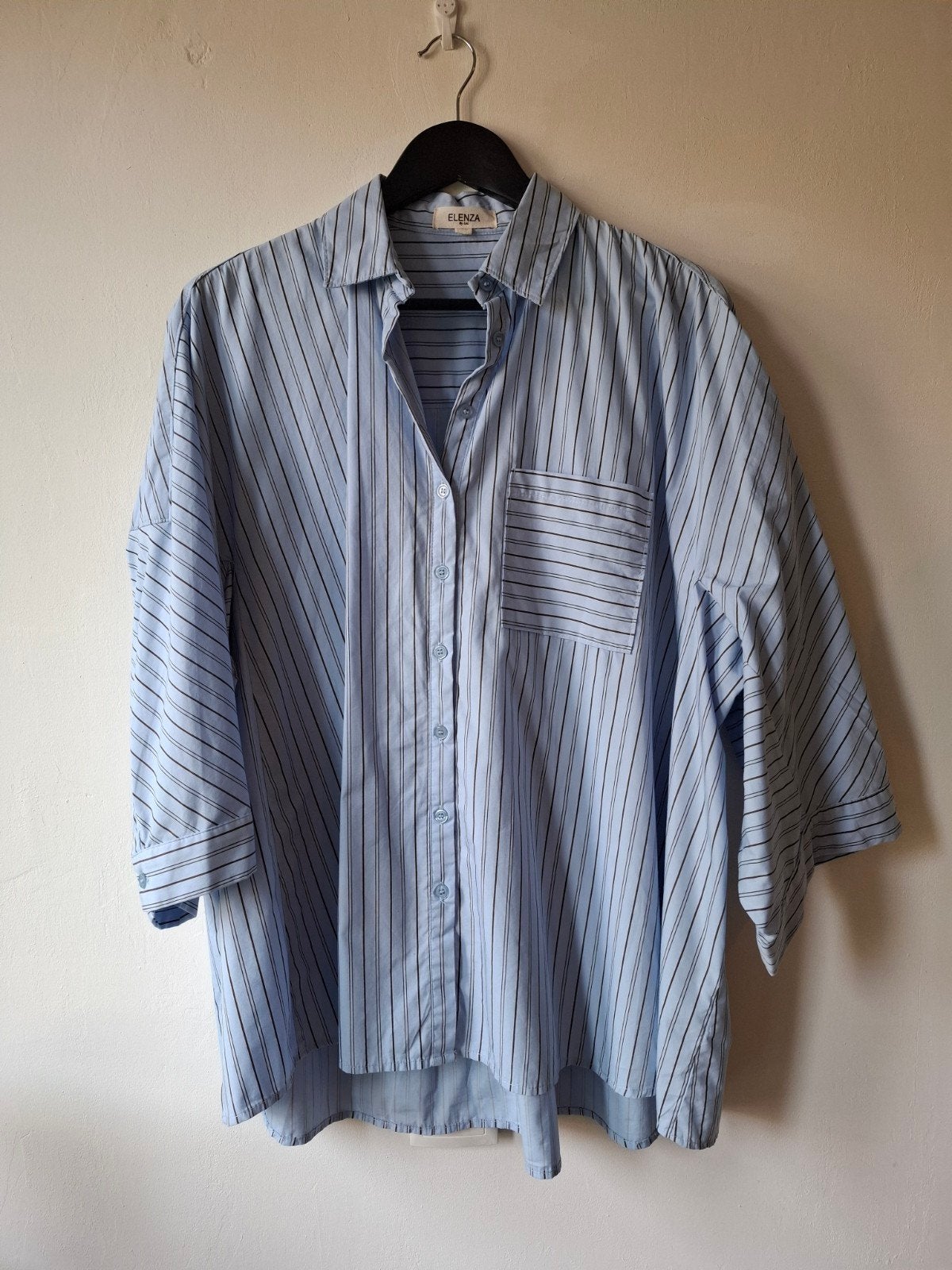 Elenza aparte blouse one size t/m 46, Blauw, Elenza, Maat 46/48 (XL) of groter, Ophalen of Verzenden