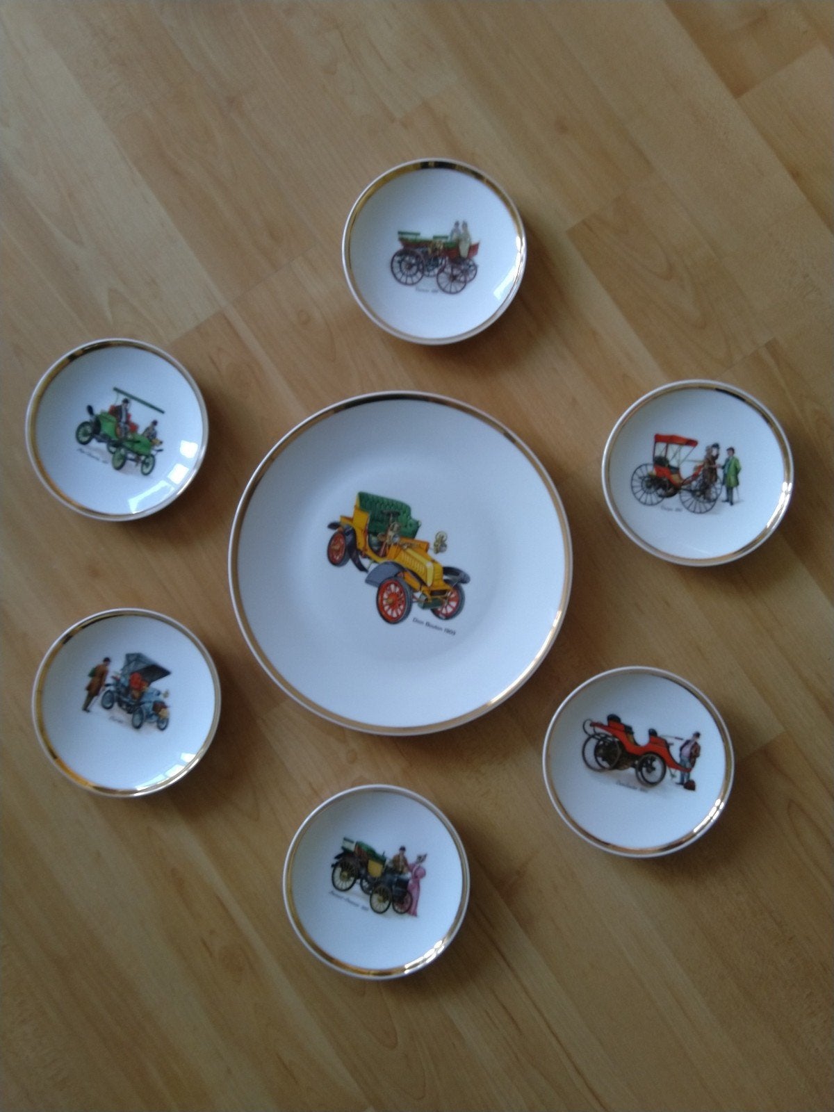 Zeldzame antieke petit-four set Bavaria: E. Schaller stempel, Ophalen of Verzenden