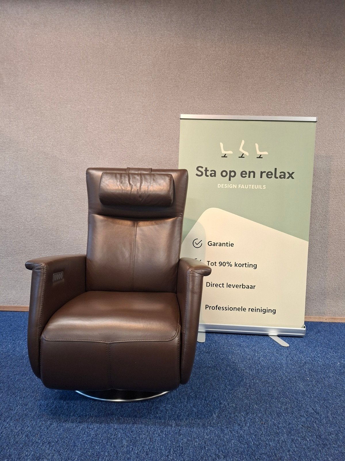 Sta op relax fauteuil Prominent Toscana ZGAN op accu, Hoofdstraat 60 Schijndel, Ophalen of Verzenden, Zo goed als nieuw, Staopenrelax@gmail.com