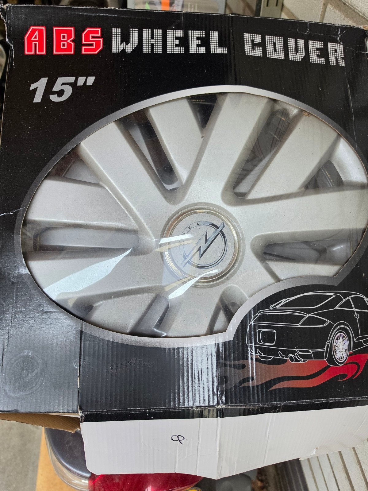 ## 15 inch wieldoppen met Opel logo ##, Auto diversen, Ophalen of Verzenden, Zo goed als nieuw
