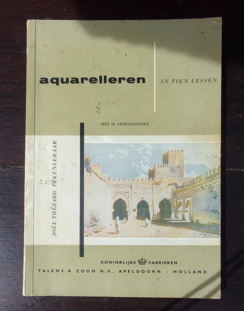 Boekje: aquarelleren in 10 lessen, Hobby en Vrije tijd, Schilderen, Ophalen of Verzenden, Gebruikt, Overige typen
