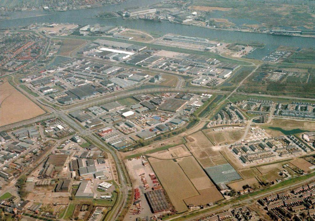 Panoramakaart RIdderkerk Het Zand /Industriegebied, Ophalen of Verzenden, 1980 tot heden, Ongelopen, Zuid-Holland