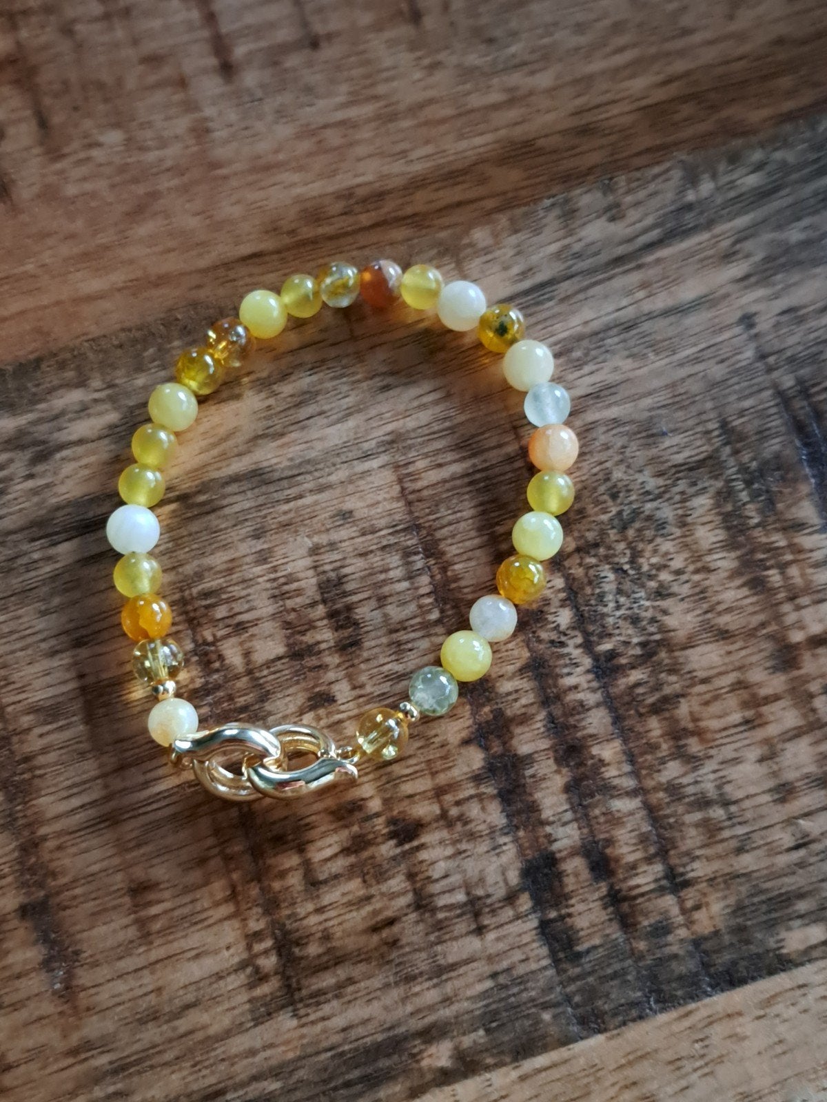 Citrien  armband, Overige materialen, Geel, Nieuw, Ophalen of Verzenden