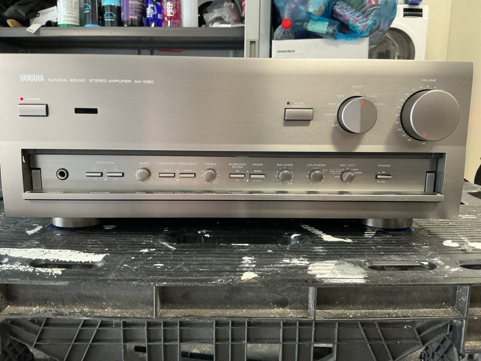 Yamaha AX-1090 Stereo Versterker - Topklasse Geluid, Audio, Tv en Foto, Ophalen, Gebruikt, Yamaha, 120 watt of meer