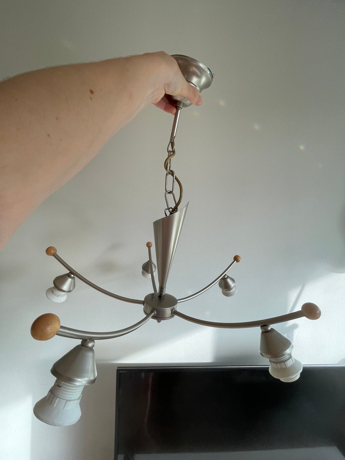 Metal Lux 'Lotto' Italiaanse Design Hanglamp - Vintage, Ophalen of Verzenden, Gebruikt, Metaal, E14 (klein)