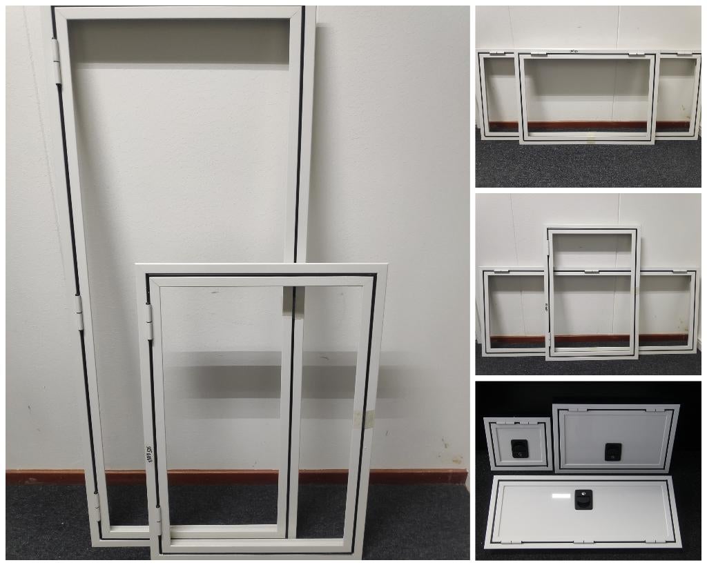 MAATWERK Aluminium camper serviceluiken en deuren VOORRAAD, Caravans en Kamperen, Camper-accessoires, Ophalen, Nieuw
