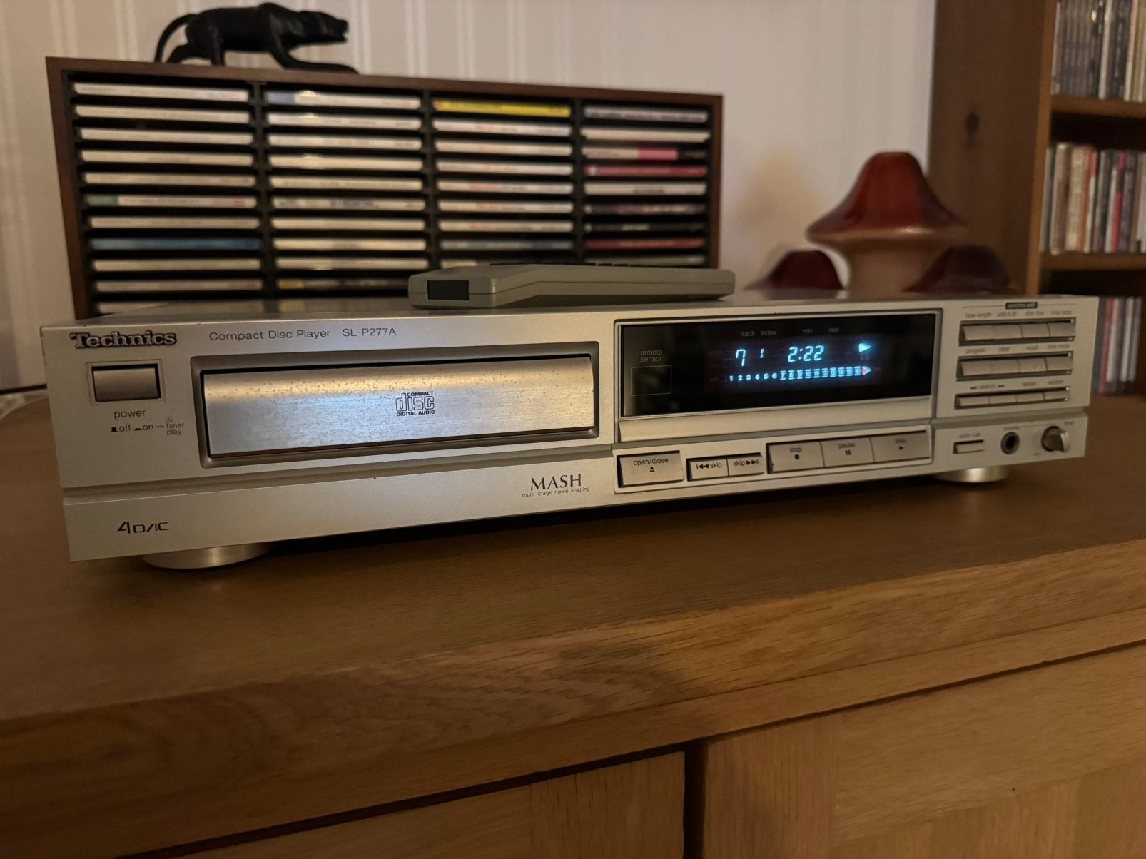 Technics SL-P277A Compact Disc Player MASH CD-speler +Remote, Ophalen, Gebruikt, Technics