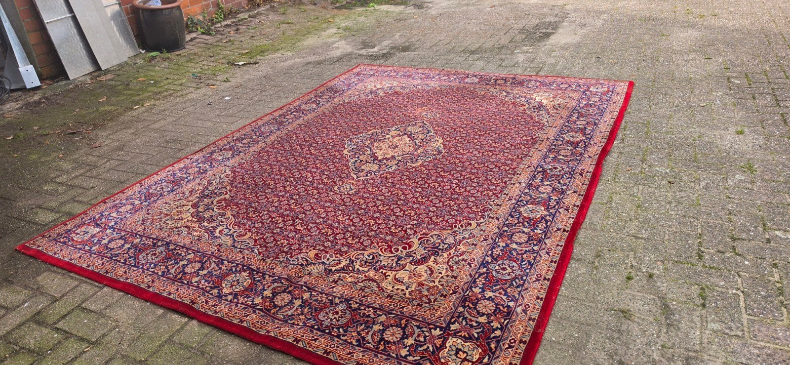 prachtig groot vintage Perzisch wollen tapijt 300x200!, Perzisch, 200 cm of meer, Ophalen of Verzenden, Zo goed als nieuw