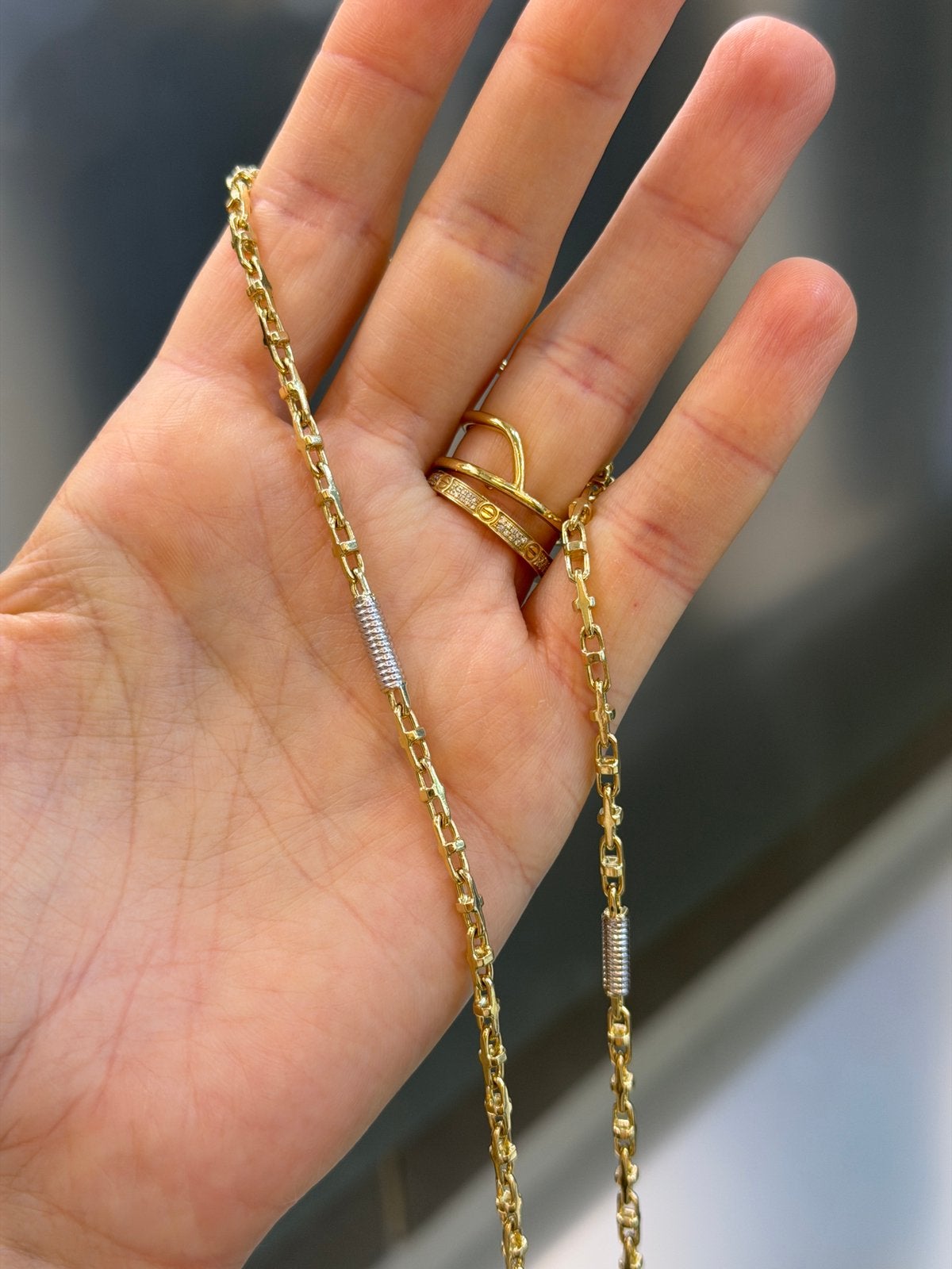 14KT Goud - 26.7 Gram - Ketting - MONTE CARLO, Sieraden, Tassen en Uiterlijk, Kettingen, Ophalen, Nieuw, Goud