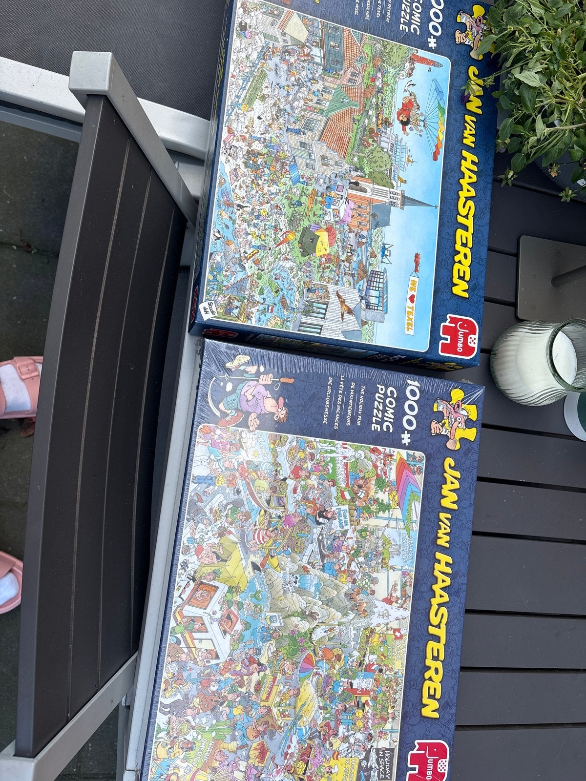 Jan van Haasteren Puzzels: Texel & Vakantiebeurs (Nieuw), Ophalen of Verzenden, Meer dan 50 stukjes, Zo goed als nieuw