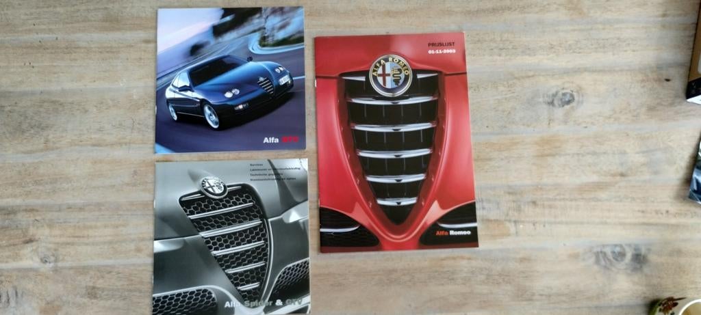 Alfa Romeo GTV & Brochures + Prijslijst 2003, Ophalen of Verzenden
