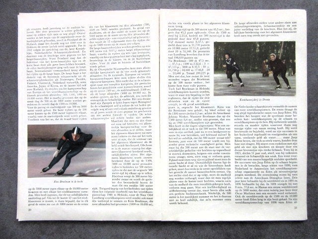 Knipsels en artikelen 1954 over schaatsen, Verzamelen, Ophalen of Verzenden, 1940 tot 1960, Knipsel(s)