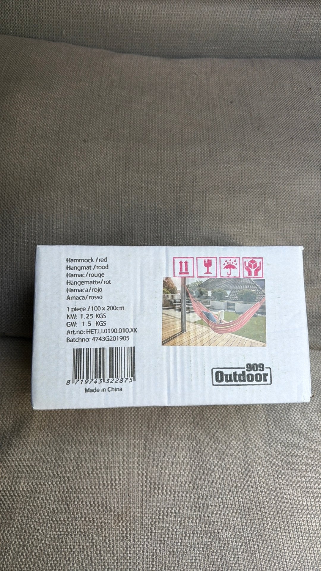 Hangmat nieuw in doos gratis, Tuin en Terras, Hangmatten, Ophalen of Verzenden, Nieuw, Eenpersoons, Binnen
