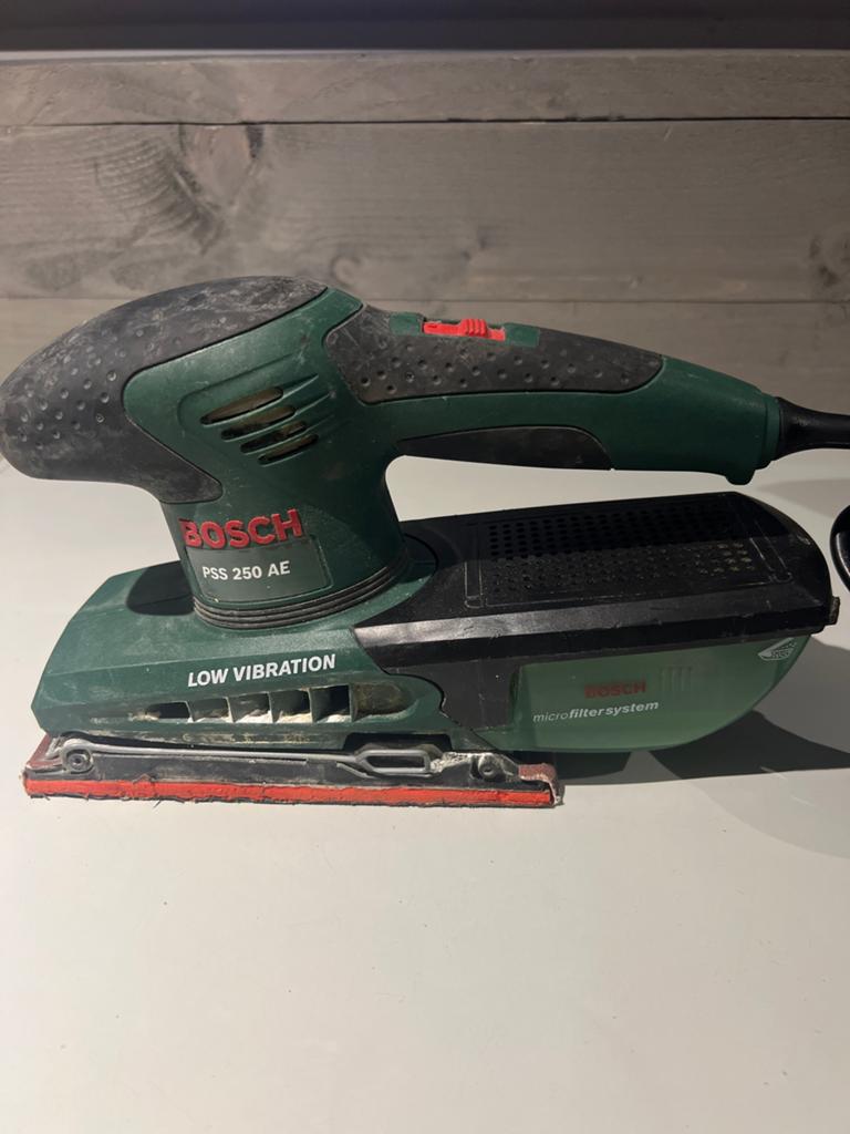 Bosch PSS 250 AE Vlakschuurmachine - Gebruikt, N, Ophalen of Verzenden, N, N