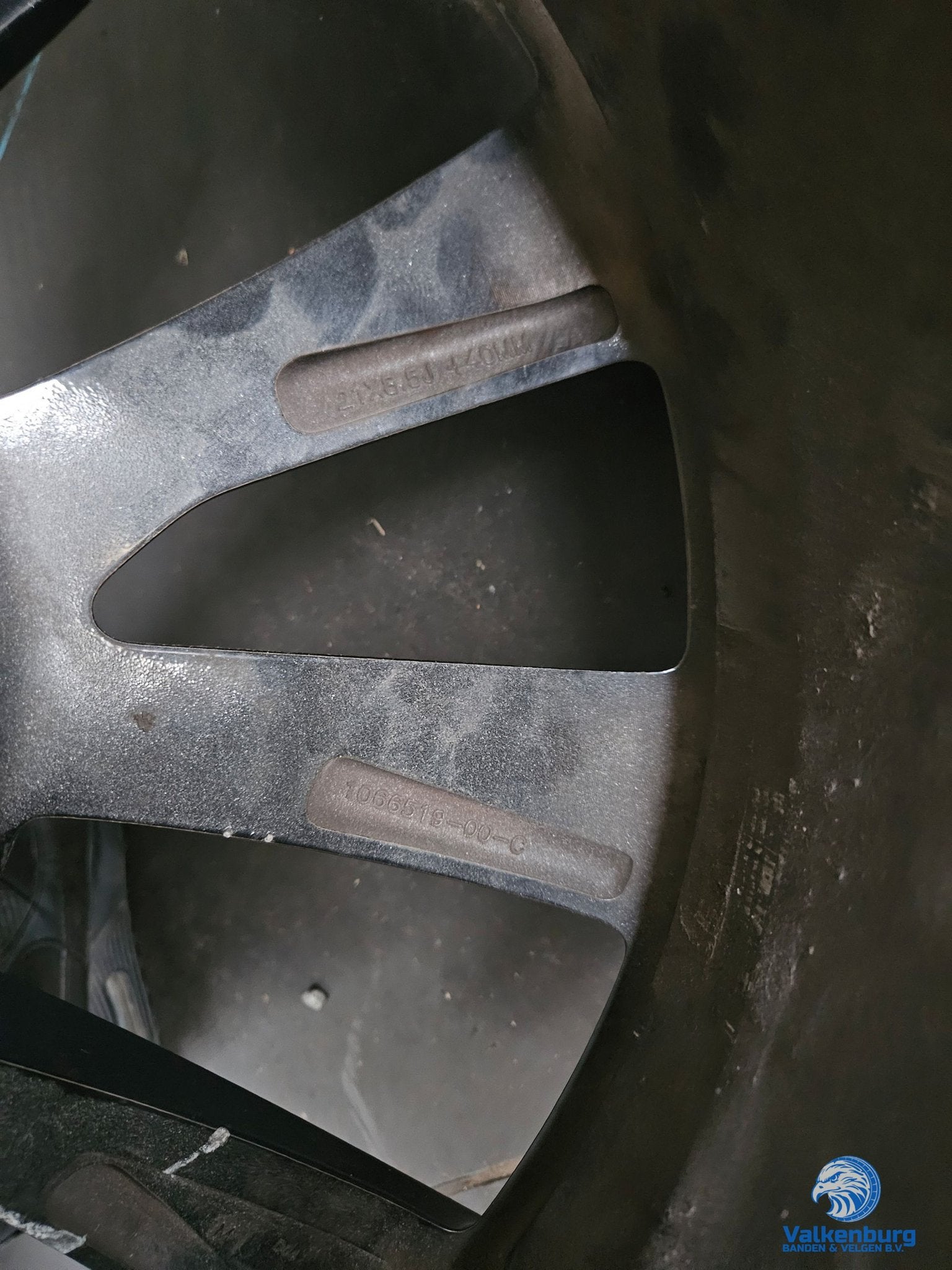 1 stuk originele Tesla Model S Twin Turbine 21 inch velg 5x1, Gebruikt, -, -, Ophalen of Verzenden