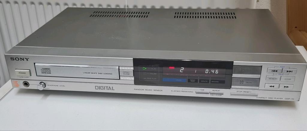 Sony cd speler cdp-70 vintage 1985, Ophalen of Verzenden