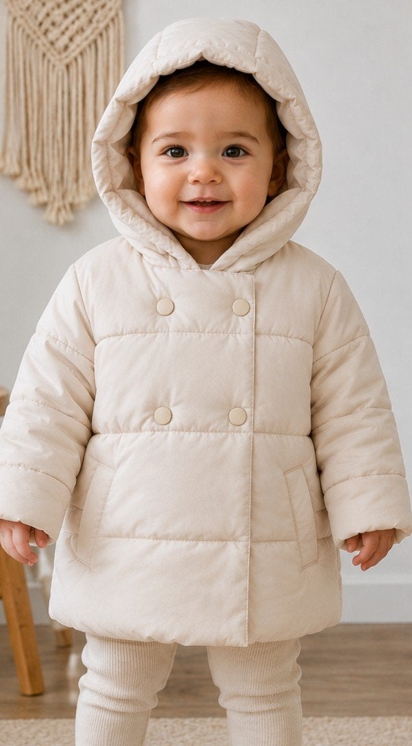 Mango (MNG) baby winterjas maat 104 (3-4 jaar), Ophalen of Verzenden, Zo goed als nieuw, Overige maten