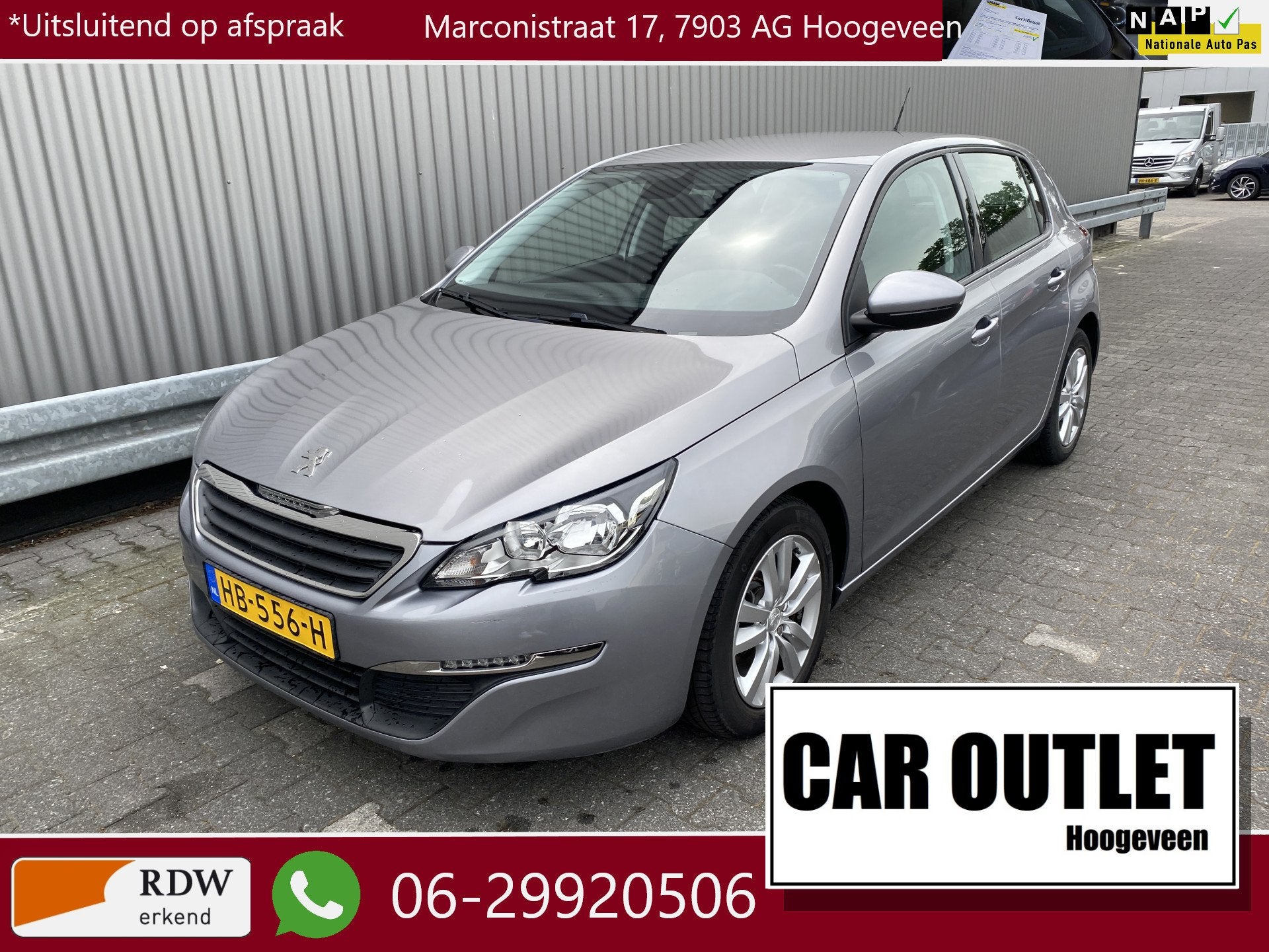 Peugeot 308 1.2 PureTech Active 154Dkm.NAP, Clima, Navi, CC,, Auto's, Voorwielaandrijving, Stof, Gebruikt, Euro 6