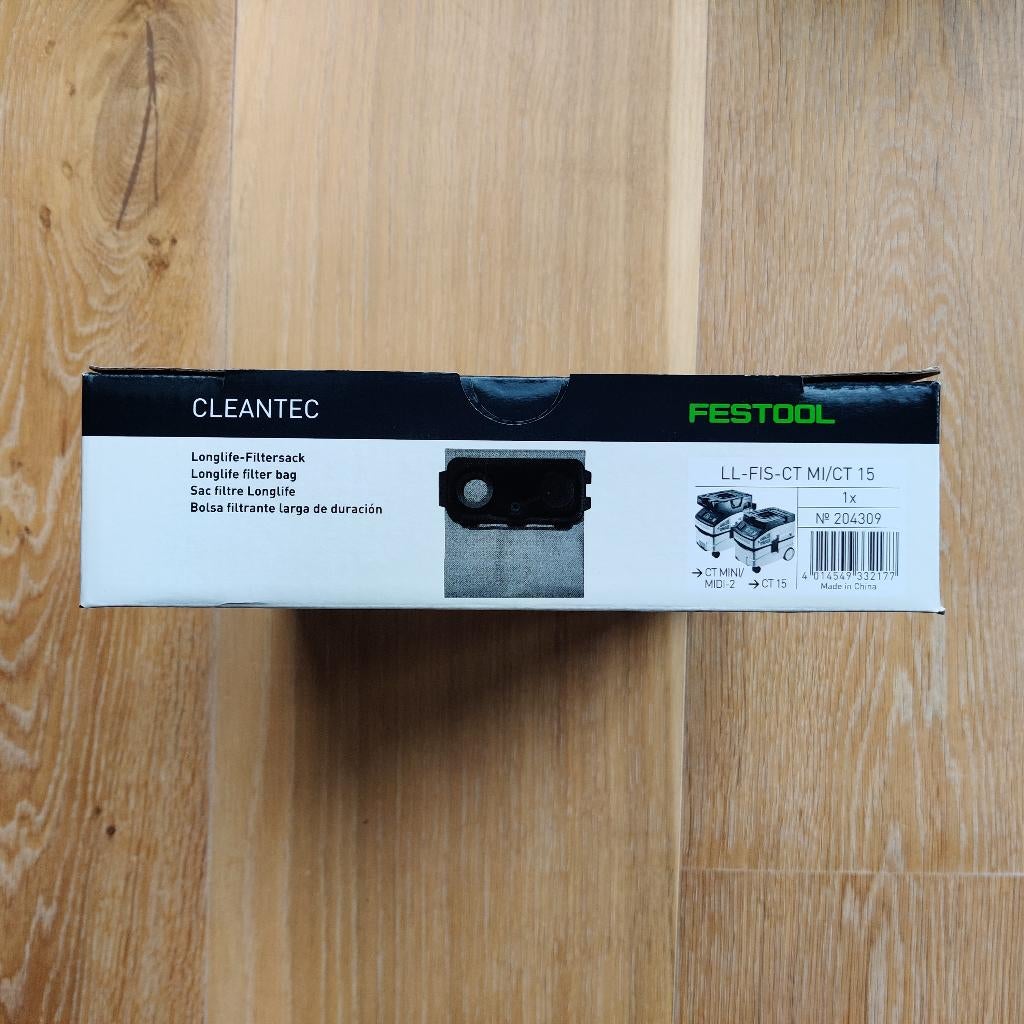 Festool stofzuigerzak/filterzak longlife-filterzak LL-FIS-CT, Ophalen of Verzenden, Nieuw
