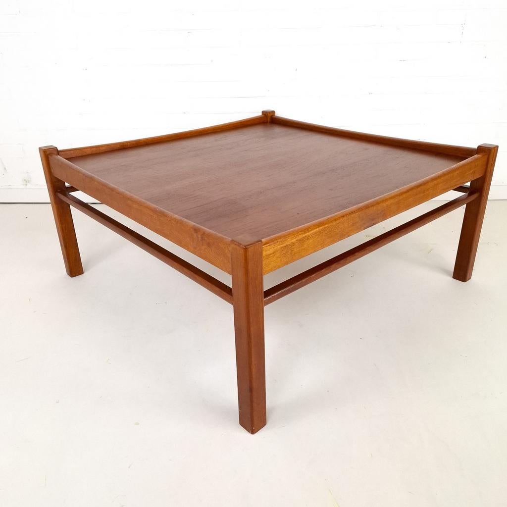 Vintage salontafel Deens design teak mid century modern, Ophalen