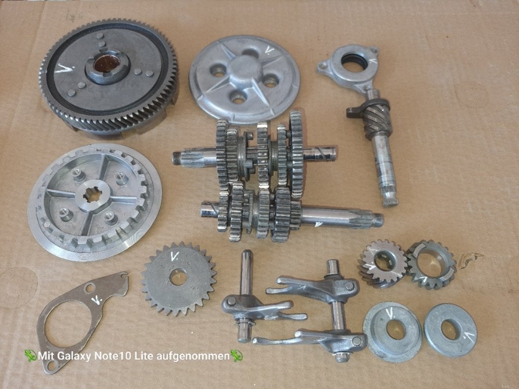 Yamaha FS1 5-versnellingsbak, Fietsen en Brommers, Brommeronderdelen | Oldtimers, Verzenden, Gebruikt, Blok, Yamaha