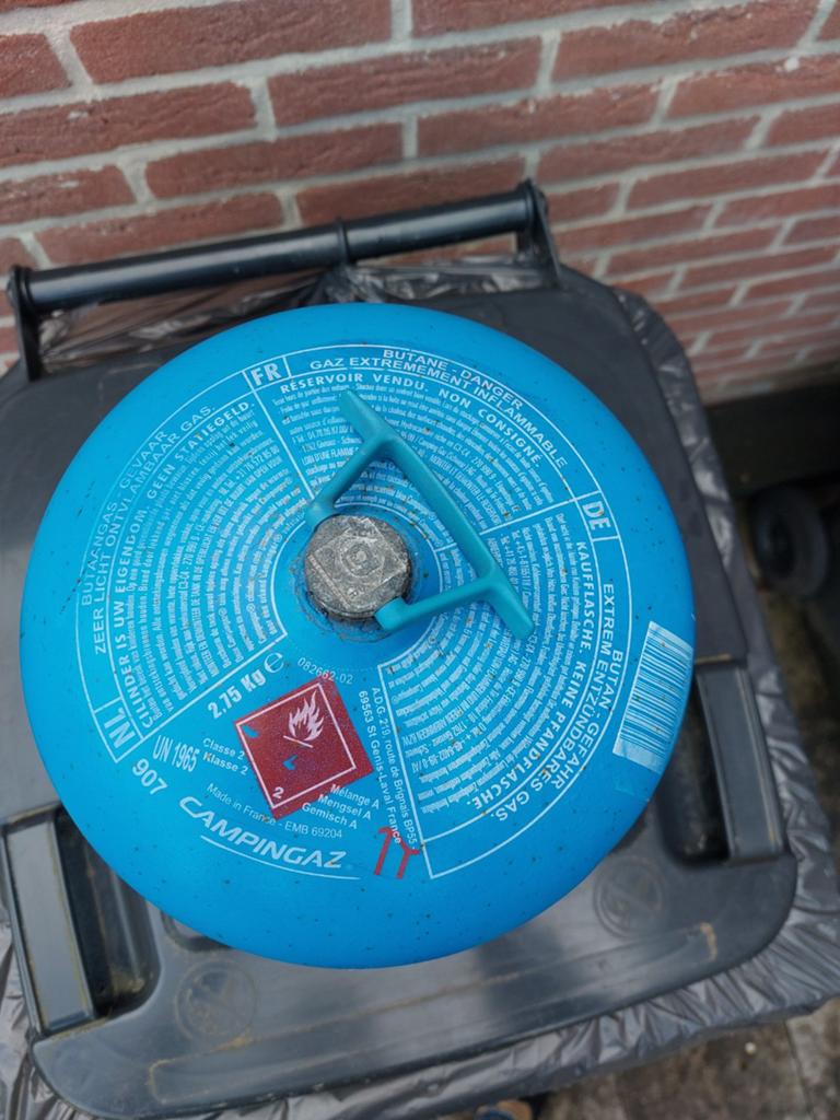 Campingaz gasfles type 907. Leeg., Caravans en Kamperen, Kampeeraccessoires, Ophalen of Verzenden, Zo goed als nieuw