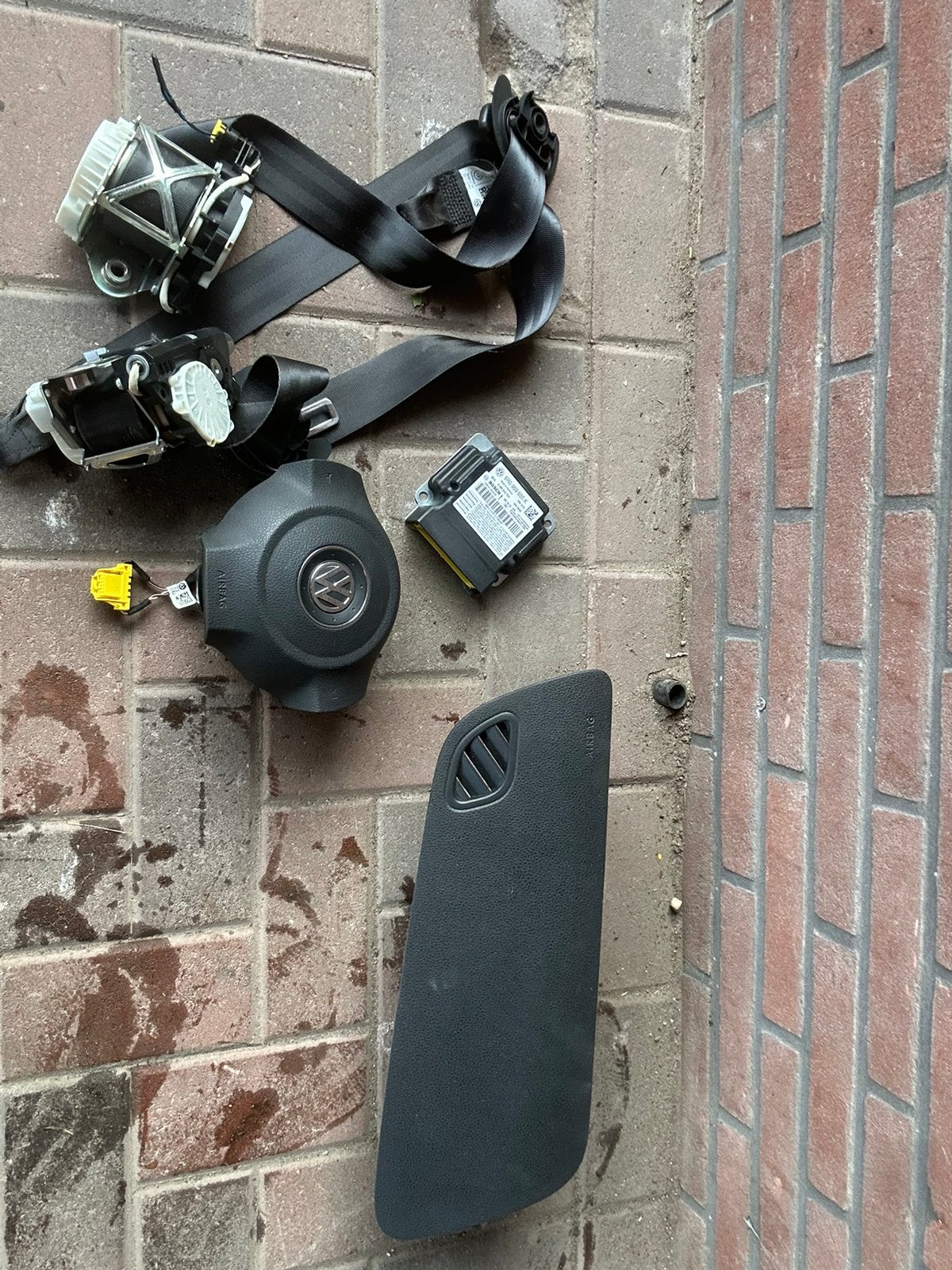 Vw polo dashbord airbagset + module, Ophalen of Verzenden