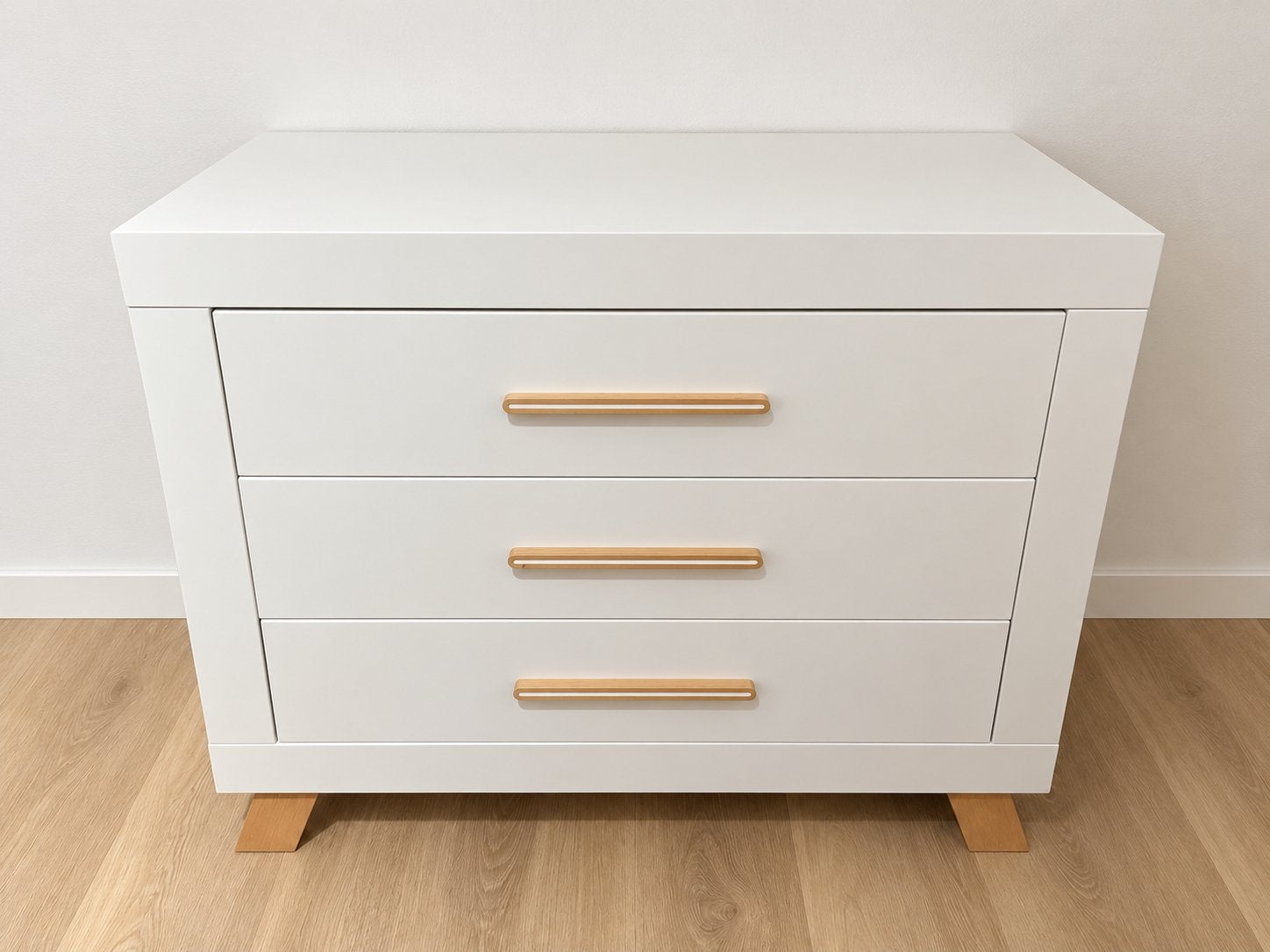 Bopita Lisa babykamer | Commode & meegroeiledikant 70x140, Ophalen, Gebruikt, 50 tot 70 cm, 100 cm of meer
