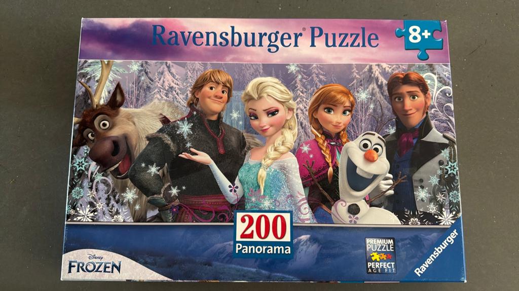 Ravensburger Disney Frozen Panorama Puzzel 200 stukjes, Hobby en Vrije tijd, Denksport en Puzzels, Ophalen of Verzenden, Minder dan 500 stukjes