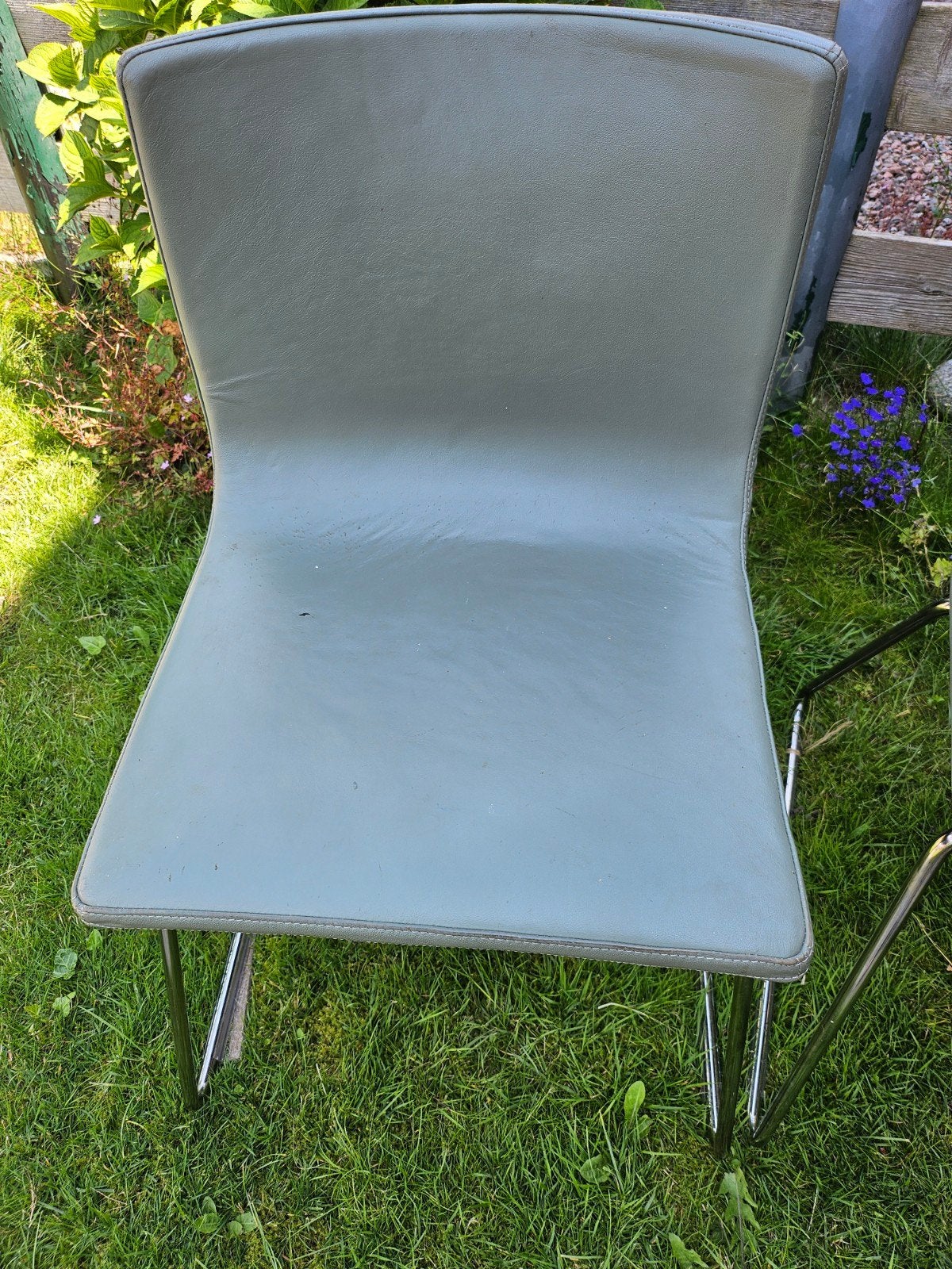 4 groene skai eetkamerstoelen, Ophalen, Gebruikt, Overige kleuren, Vier