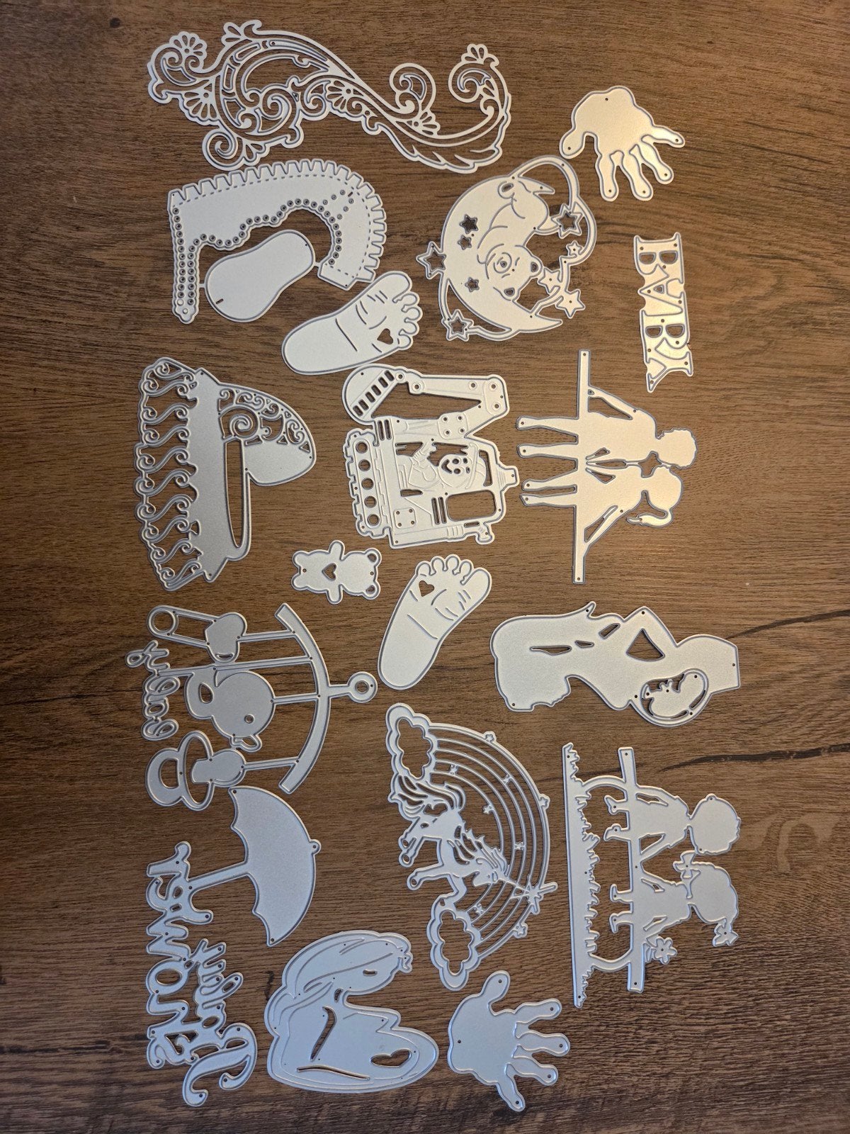Grote collectie snijmallen / stansmallen voor kaarten maken, Hobby en Vrije tijd, Geschikt voor snijden, Zilver, Overige thema's