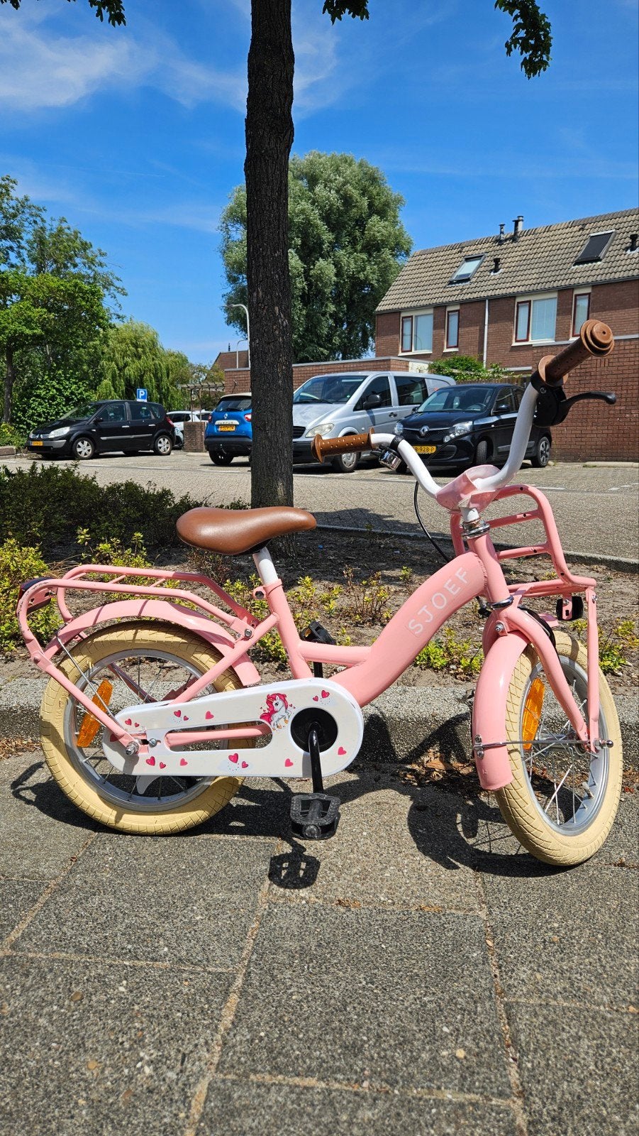 Sjoef Classic meisjesfiets 14 inch, Fietsen en Brommers, Fietsen | Kinderfietsjes, Ophalen of Verzenden, Gebruikt, Minder dan 16 inch
