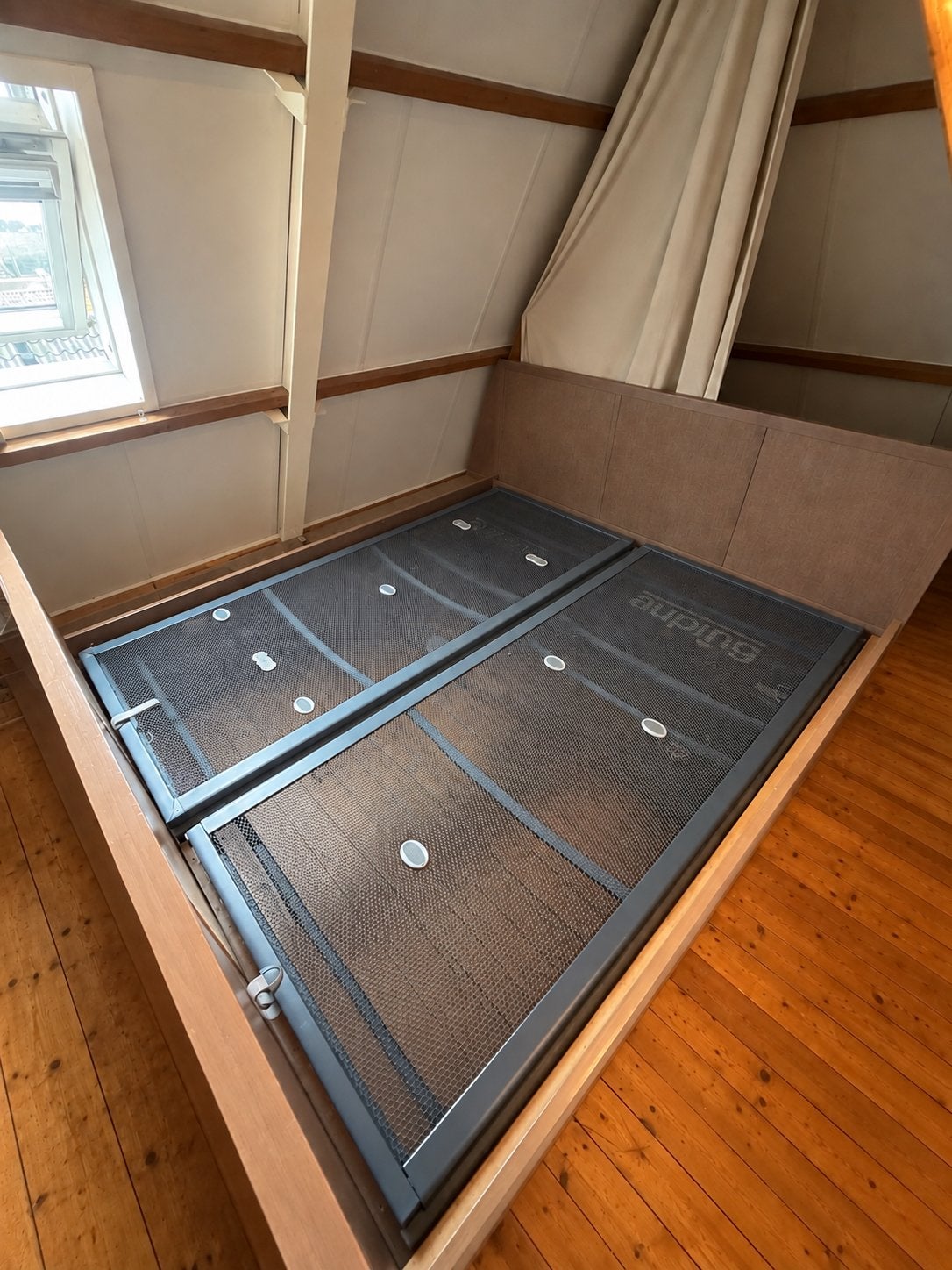 Auping elektrisch verstelbaar bed, Ophalen, Gebruikt, Eenpersoons, 90 cm