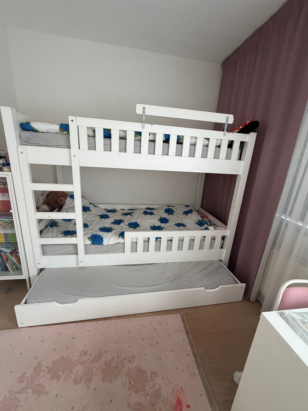 Rockwood Stapelbed Tom Wit - 90x200 cm met uitschuifbed, Huis en Inrichting, Ophalen, Gebruikt, 90 cm, 160 tot 180 cm