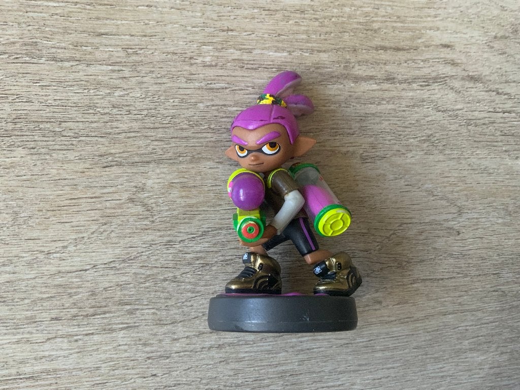 Nintendo Amiibo Inkling Boy Paars - Purple Splatoon series, Avontuur en Actie, 1 speler, Ophalen of Verzenden, Zo goed als nieuw