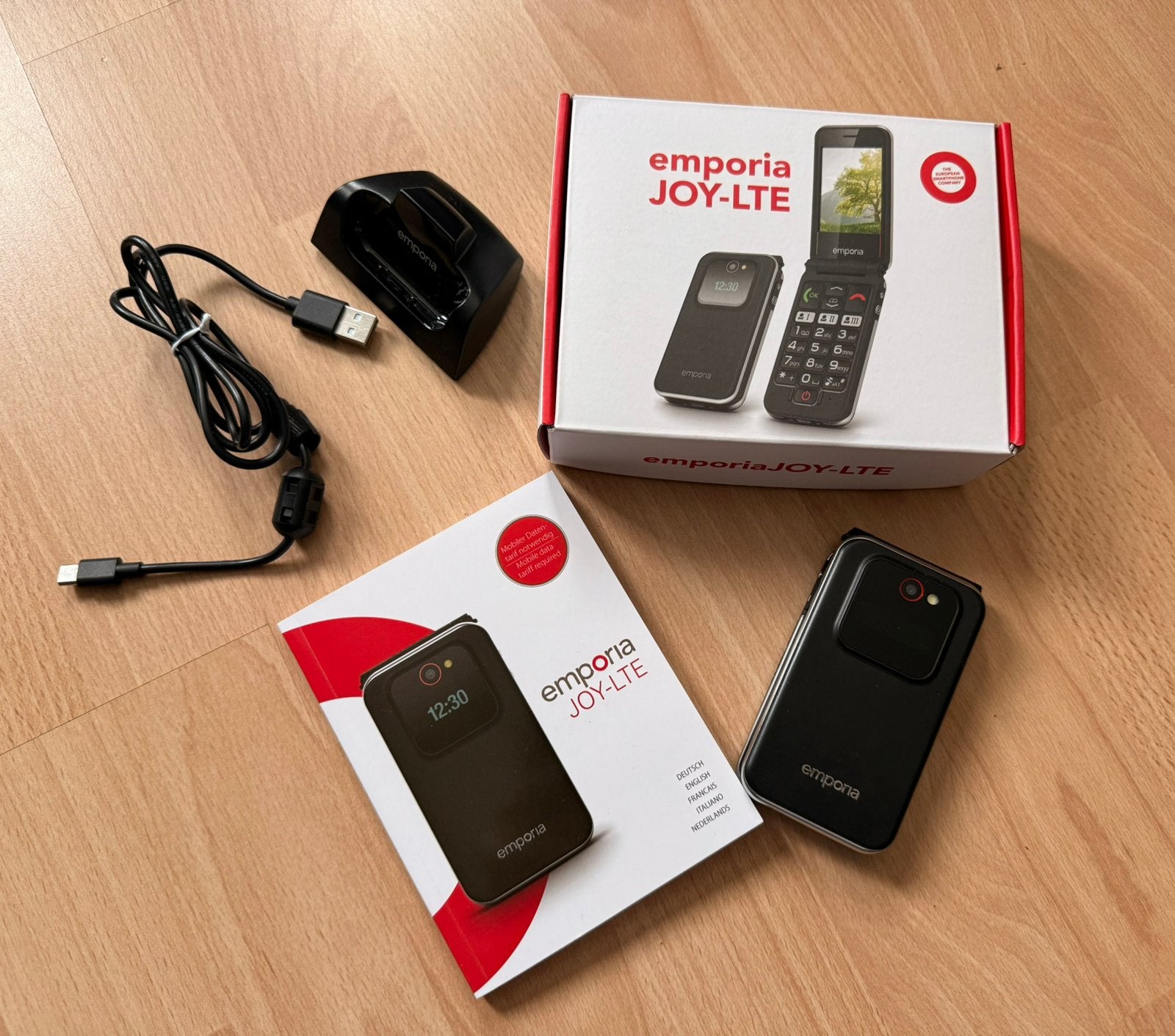 Emporia JOY-LTE klaptelefoon, ideaal voor senioren., Ophalen of Verzenden, Gebruikt, Zonder abonnement